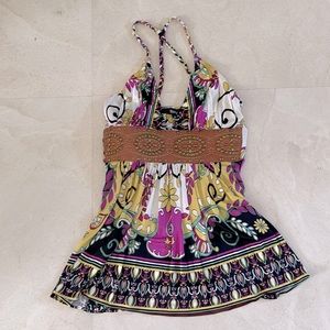 Sky tunic halter top size S